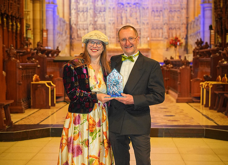 Winning our award for Responsible Tourism at the Cornwall Tourism Awards 2025