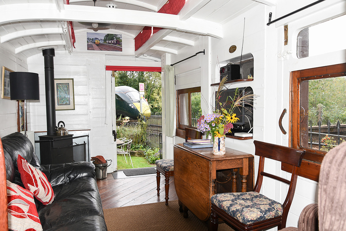 Trainspotting from The Travelling Post Office lounge