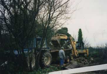 Excavating the siding