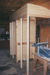 Building the frame work for the rooms