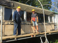 Dave and John scaffolding royal coach